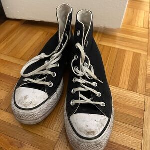 Converse Black and White High-Top Sneakers